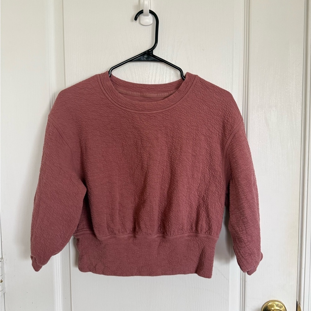 Lululemon Textured Crewneck Pullover in Spiced Chai - Picture 7 of 7